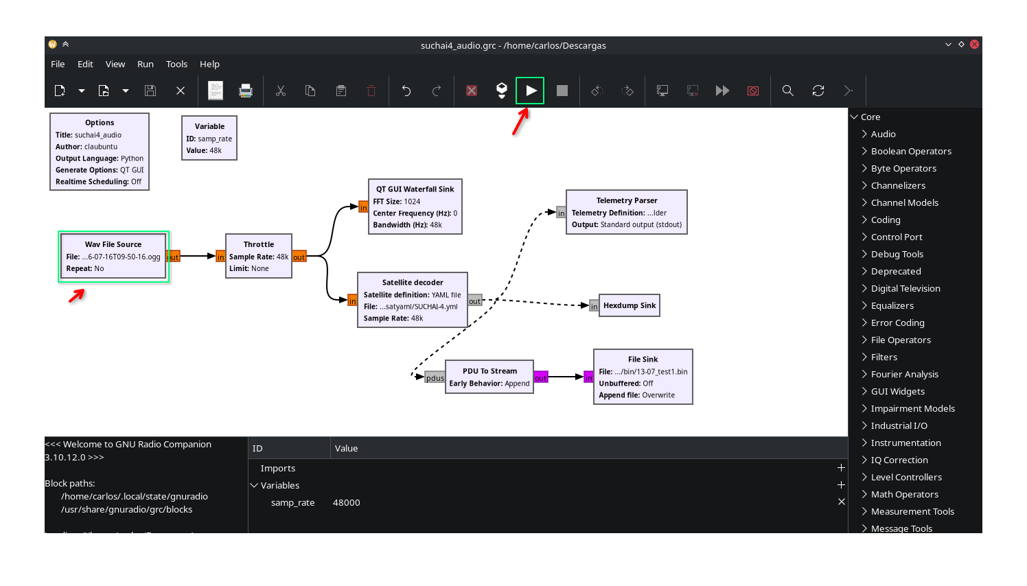 GNU Radio Flowgraph